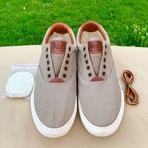 🔥Polo Vaughn Canvas/Leather Sneaker; Size 10🔥